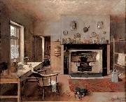 Frederick Mccubbin Kitchen at the old King Street Bakery oil on canvas